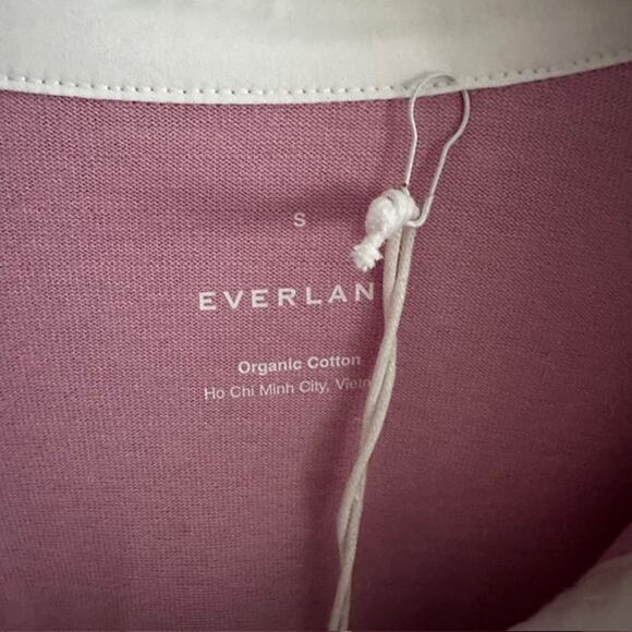 Everlane NWT The Retro Polo Organic Cotton Size: Small Color: Mauve - Picture 4 of 10